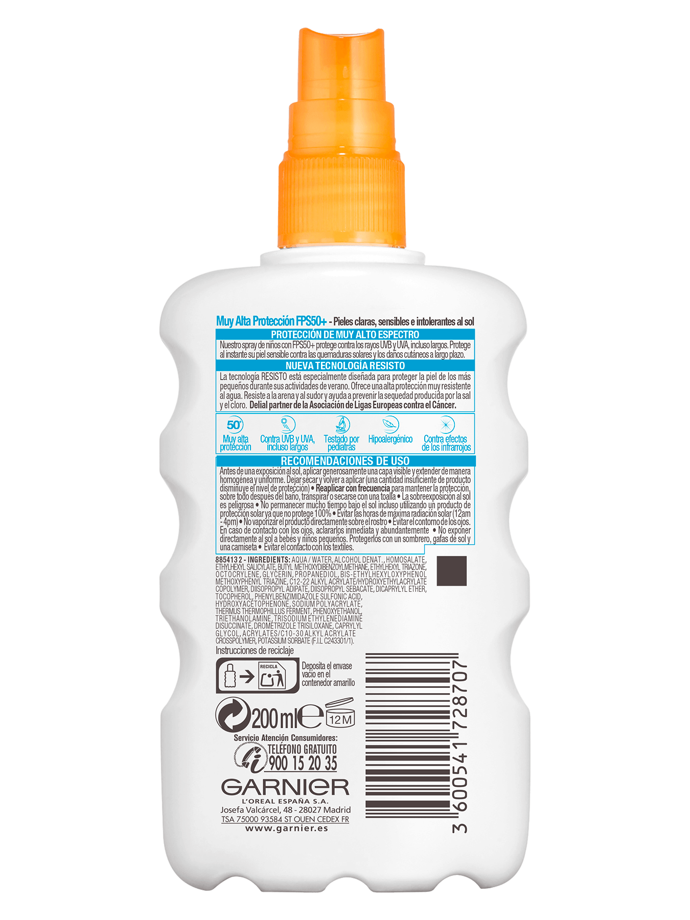 Spray protector solar infantil